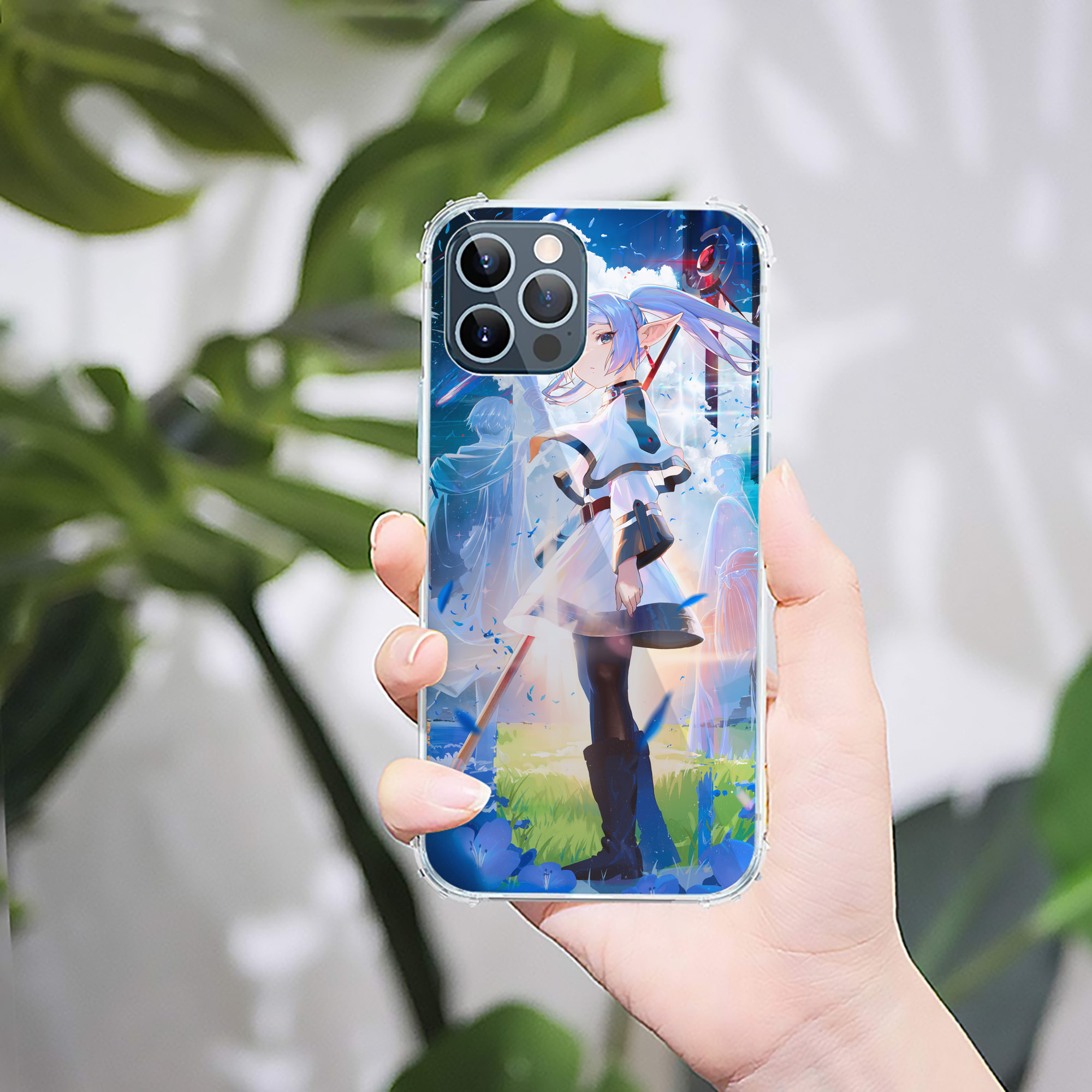 （画像用） 葬送のフリーレン Frieren 【iPhone 12シリーズ対応】透明スマホケース（クリアソフトケース）
